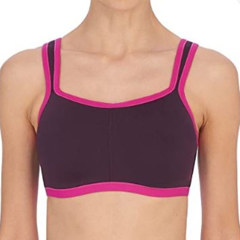 Natori Plum and Hot Pink Sports Bra